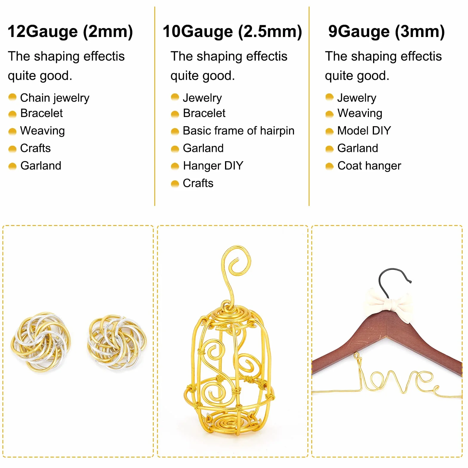 BENECREAT 30m Filo di Alluminio Anodizzato per Gioielli 2mm Argento