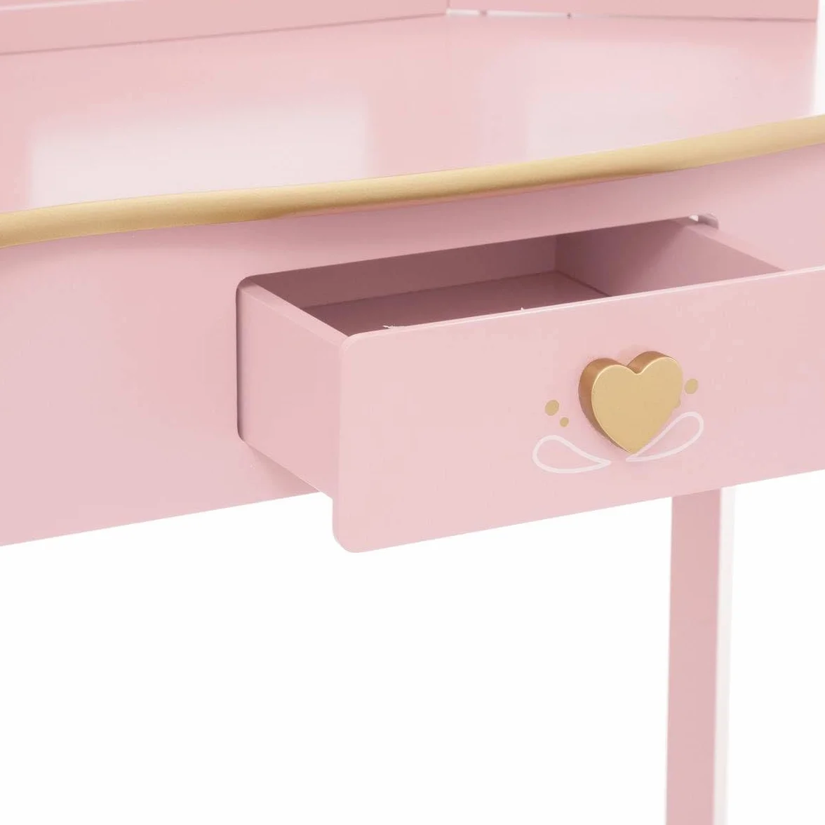 ATMOSPHERA CREATEUR D'INTERIEUR - Tavolino e sgabello rosa per bambini sissi l60cm