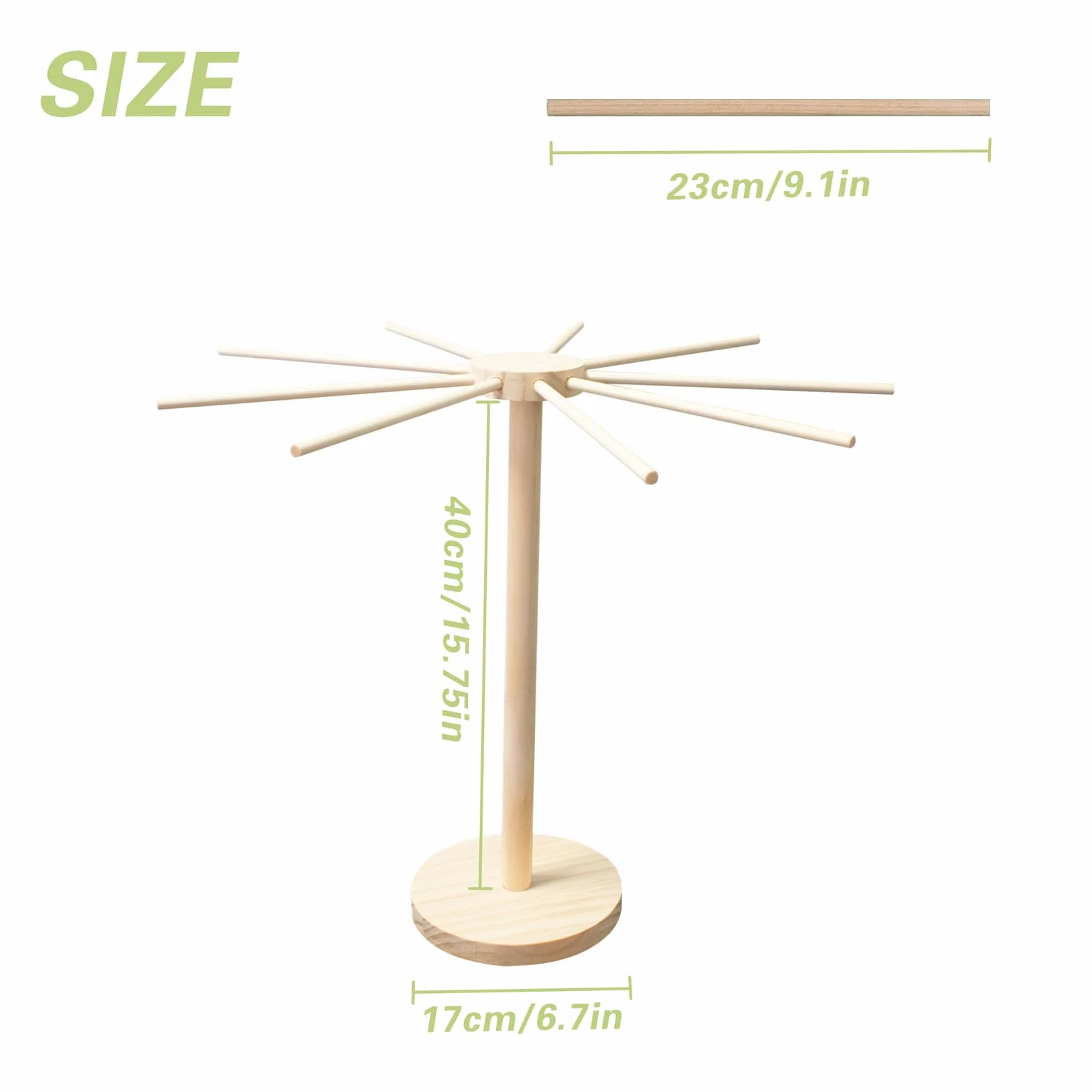 Essiccatore per Pasta Pieghevole Stendino per Pasta con essiccatore per Noodle Domestico da 9 Bar Noodle Rack Pieghevole Macchina per Pasta Attrezzi da Cucina