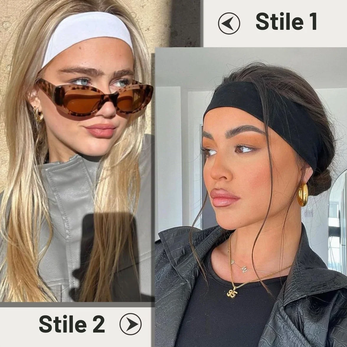Fascia Capelli Donna Uomo 8 Pezzi Antiscivolo Sport Yoga Fitness Accessori Per Capelli