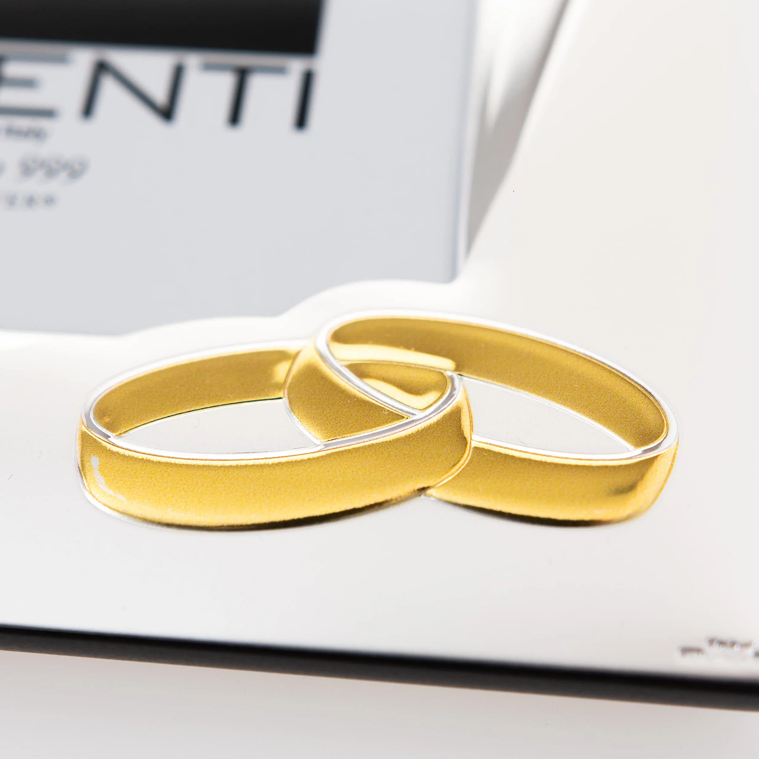 Valenti&Co - Cornice Portafoto in Argento cm 13x18. Ideale Come Regalo per Nozze d'oro - 50 Anni di Matrimonio o per Il Cinquantesimo di parenti, Nonni o Mamma e papà.