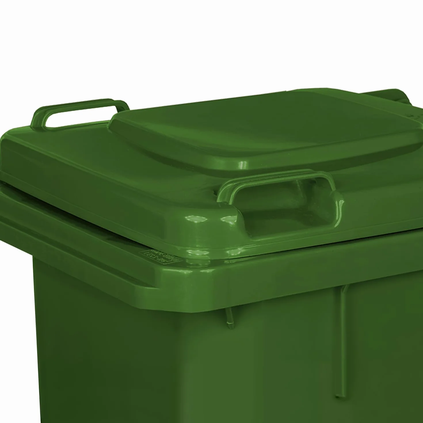 IMJ-Global - Bidone Spazzatura Esterno 120 Litri PN-EN 840, Secchio Spazzatura Bidoni Differenziata da Esterno con Ruote e Sistema di Aggancio per Prelievo Meccanico Contenitore Immondizia in Plastica