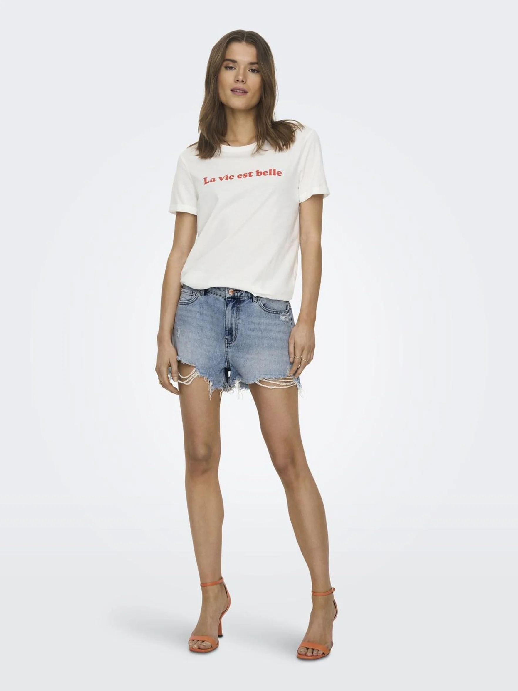 ONLY Onlpacy HW DNM Short Noos Donna Shorts Nero