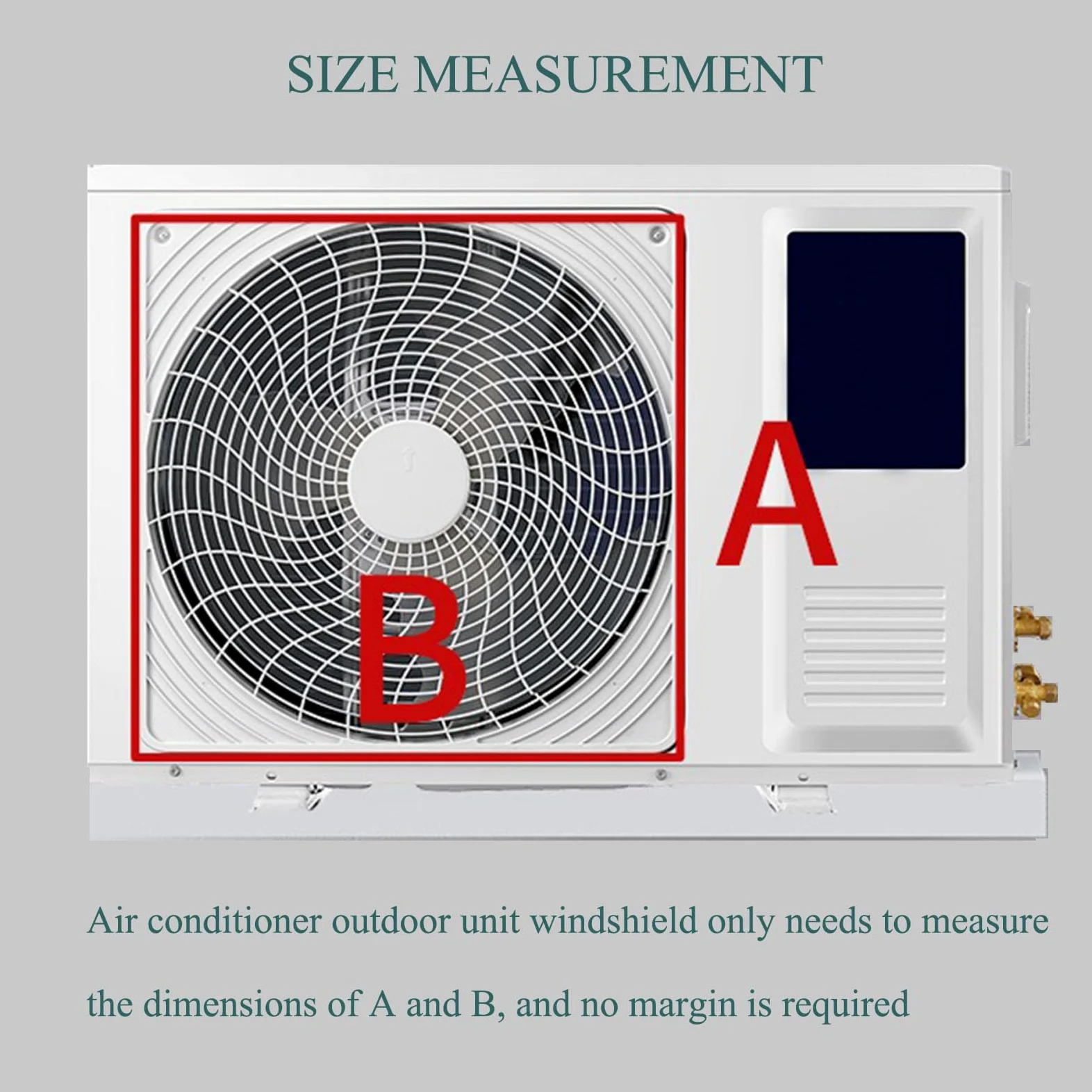 Deflettore Climatizzatore Mini Split per unità Esterne, Deflettore del condizionatore d'Aria Anti-Soffio Diretto, Coperchio dell'unità della Pompa di Calore del compressore del condensatore CA