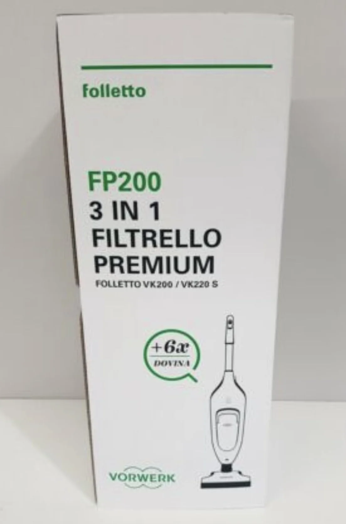 Vorwerk Folletto VK220s con Filo Spazzola Pavimenti HD65s Multifunzione EB420s Battitappeto Originale