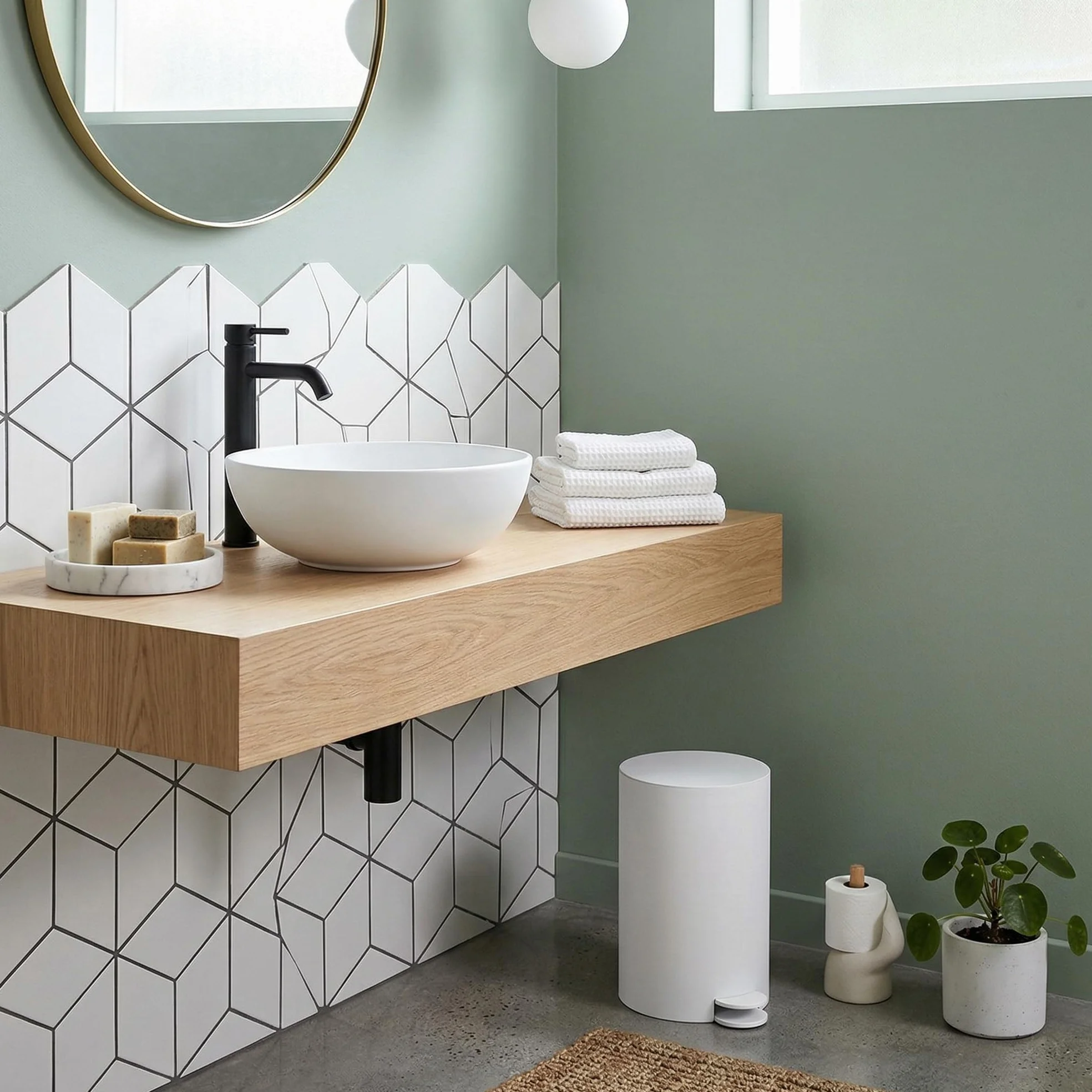 Gedy Sharon Cestino Bagno a Pedale 3L Bianco Opaco Plastica Leggera Resistente con Cestino Interno Rimovibile Maniglia Made in Italy