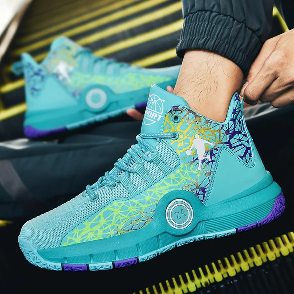 Scarpe da Basket per Bambini Leggero Antiscivolo Traspirante Comfort