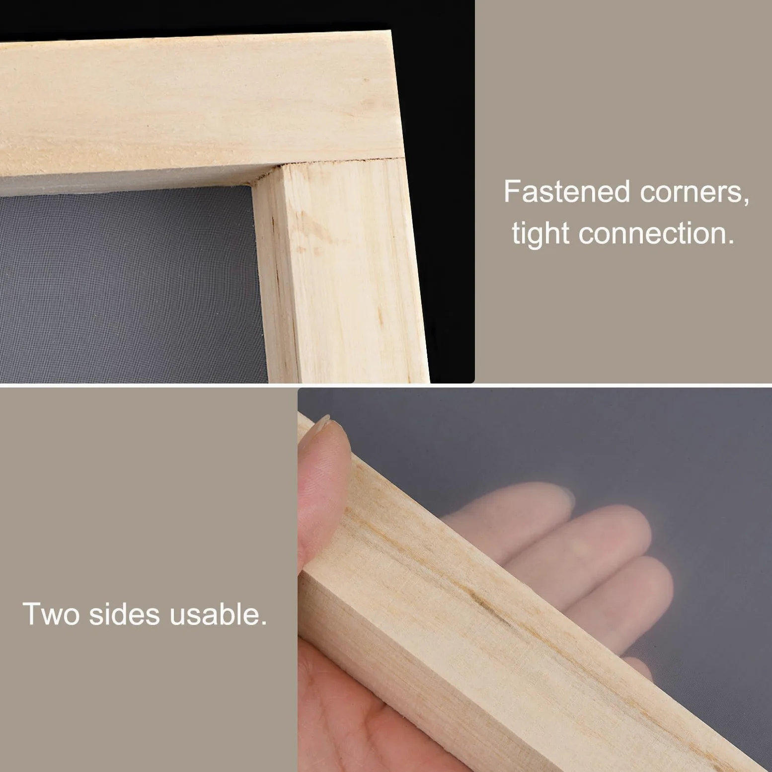 QUARKZMAN 2pz Seta Schermo Telaio Stampa Piccolo 10x14 Pollici Legno Riutilizzabile Lavabile Schermo Stampa Strumento Kit Iniziale con 120 Maglia per Principianti T-Shirts