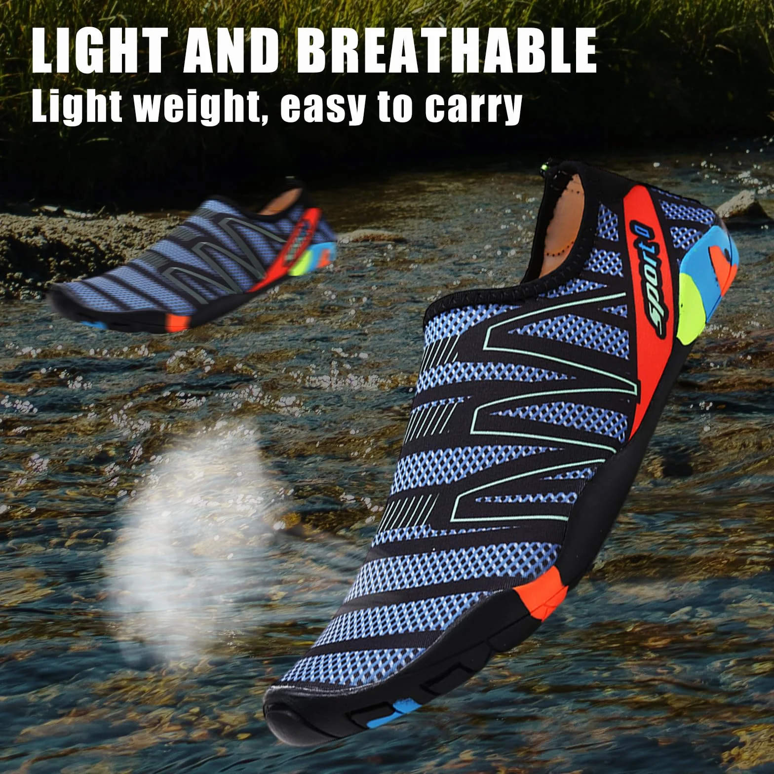 Tolaler Scarpette Scoglio Adulto Antiscivolo Spessorate Scarpe da Immersione Robuste Resistenti Asciugatura Rapida