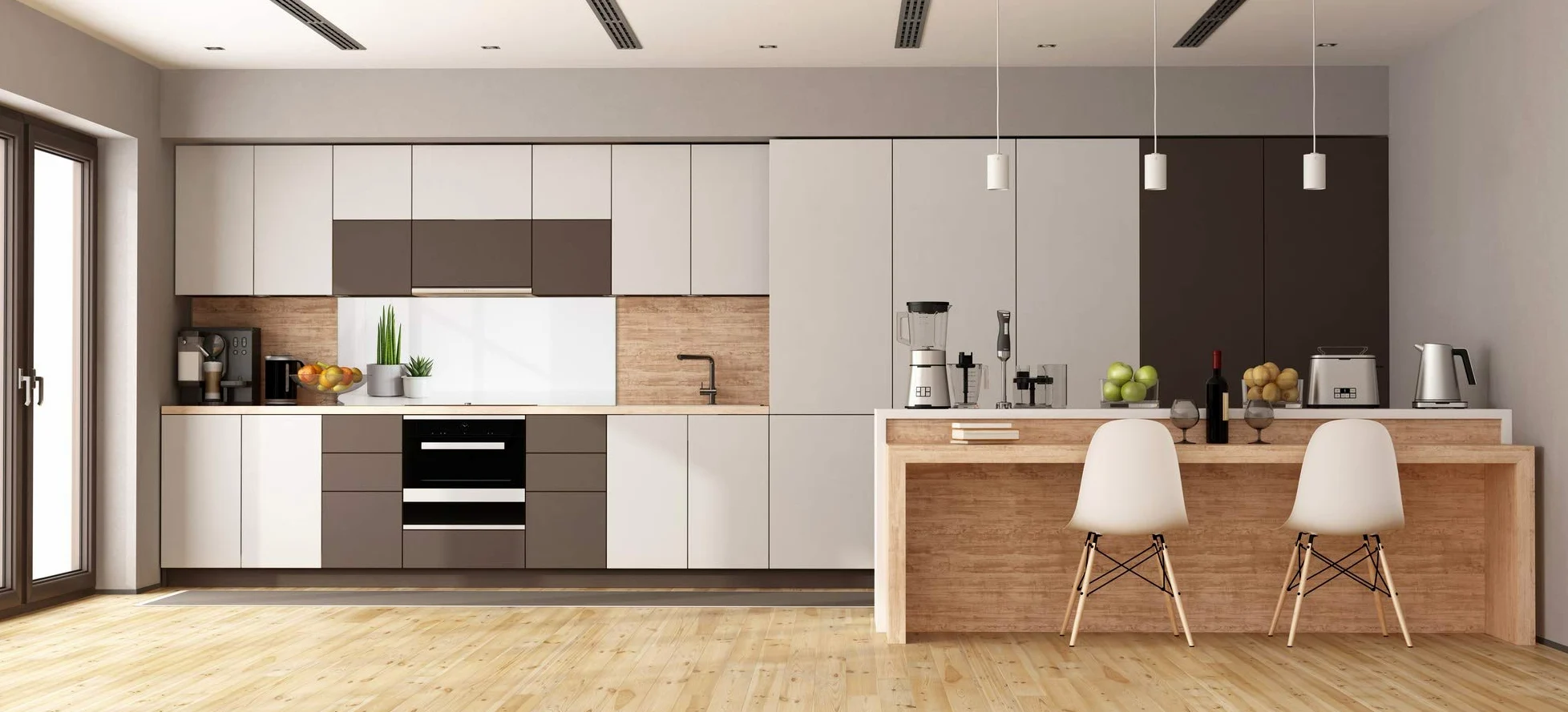 Pannello decorativo per cucina - Pannello a parete in vetro temperato BBS04B
