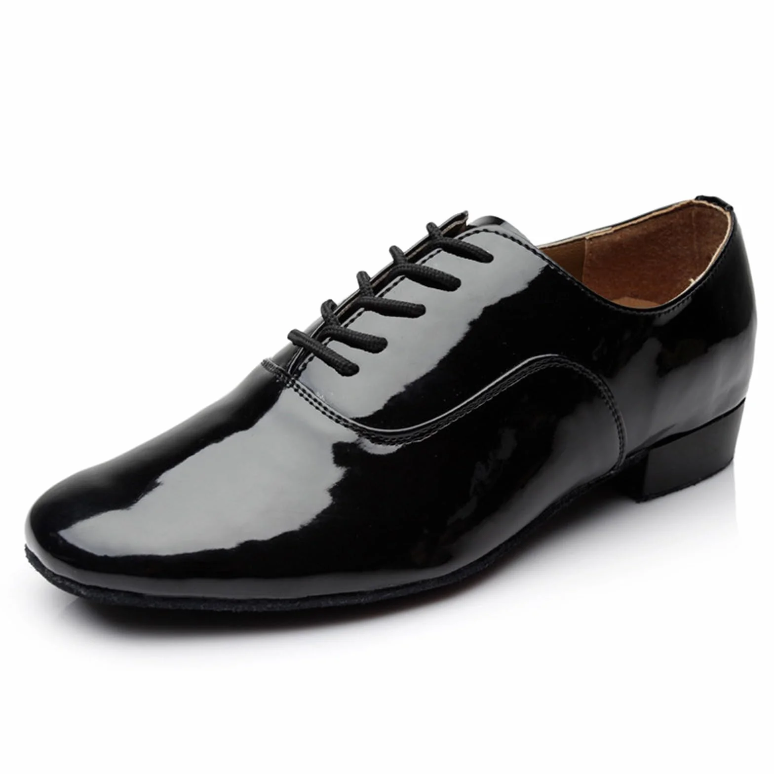 Scarpe da Ballo Uomo Latino Americano Stringate Tango Tacco Basso