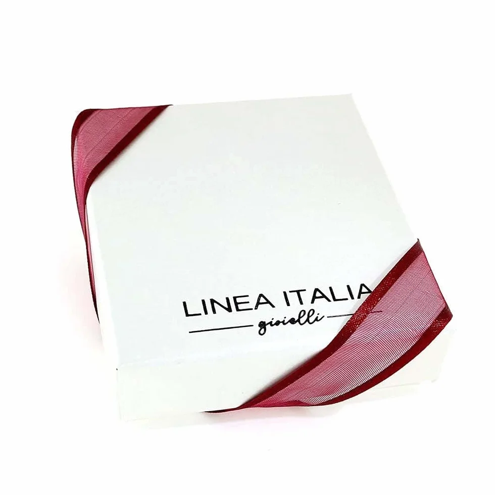 Linea Italia Gioielli Collana Rosario Girocollo Donna Argento 925 Placcato Rosa Pietre Colorate Croce Medaglietta Madonna Made In Italy
