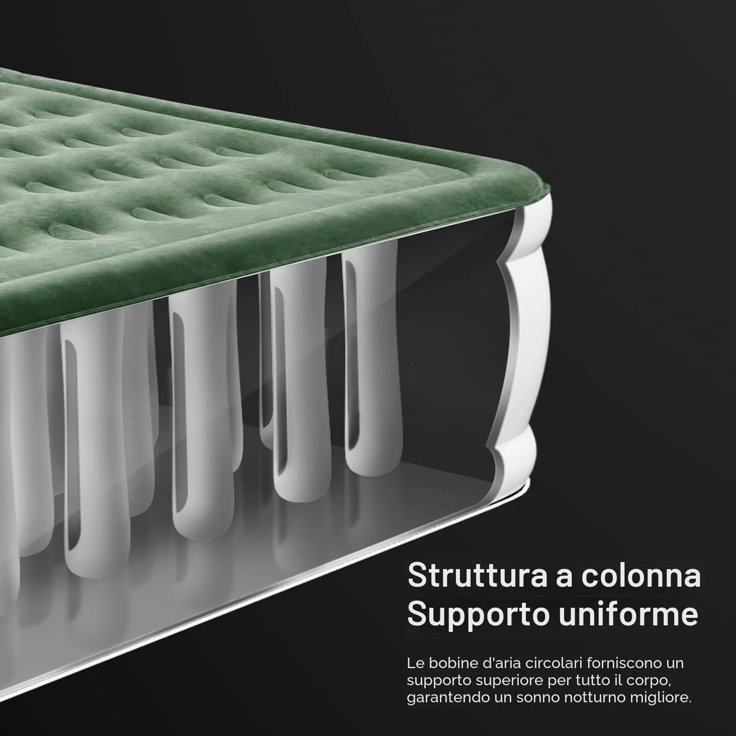 Zearna Materasso Gonfiabile con Pompa Elettrica Integrata, Autogonfiante in 3 Minuti Letto per Ospiti/Campeggio, Compatto e Impermeabile per Casa e Outdoor (Doppio 40cm)