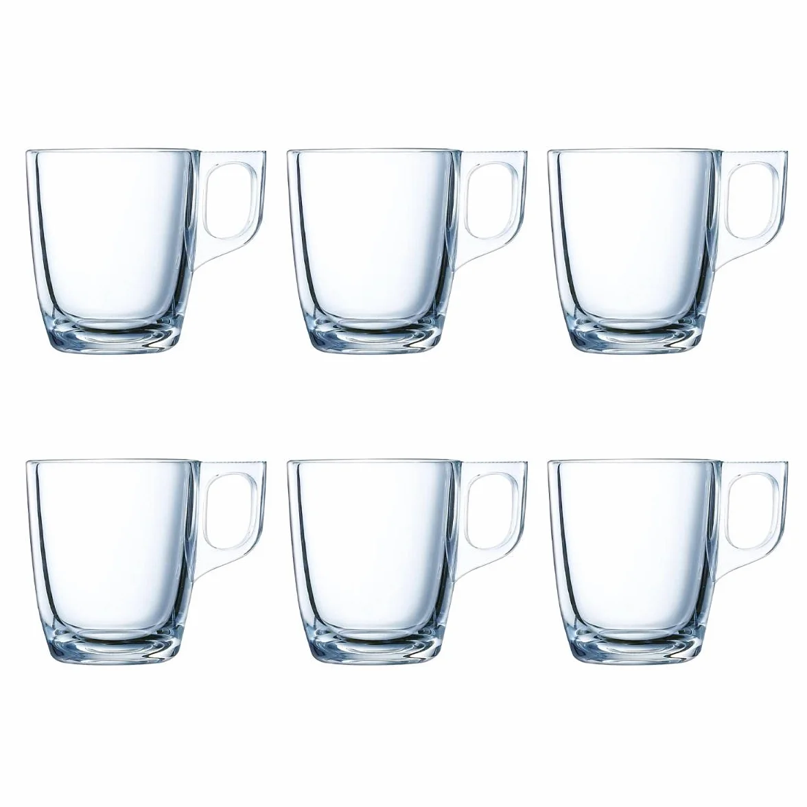 Luminarc Set 6 tazze caffè espresso vetro microonde 9 cl trasparente