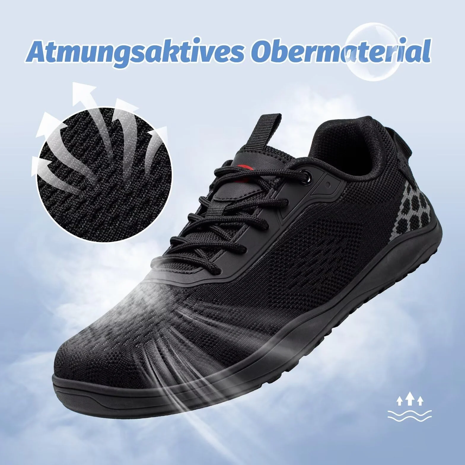 HOBIBEAR Scarpe minimaliste Unisex con Punta Larga da Trail Running