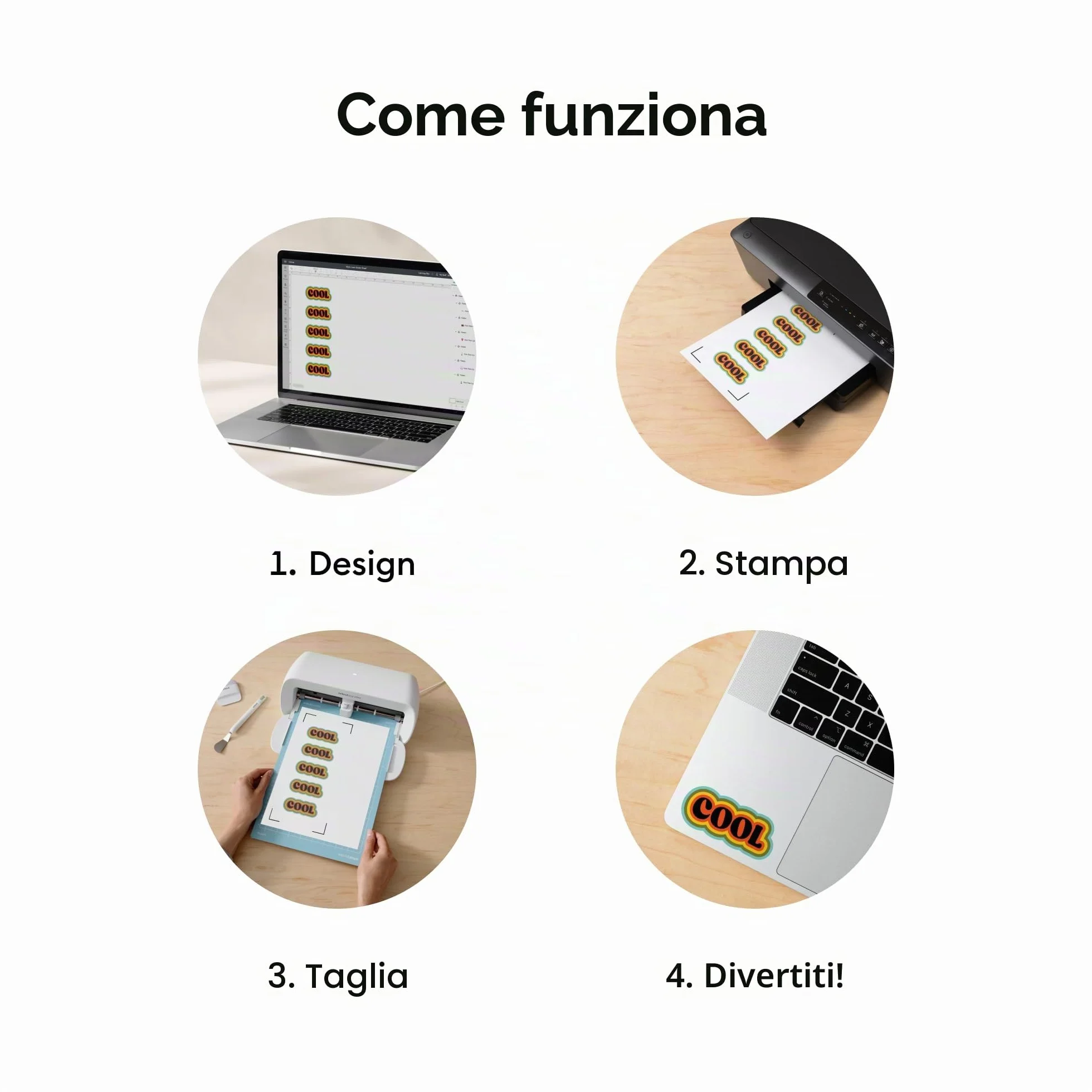 Cricut Vinile stampabile A4 12 fogli