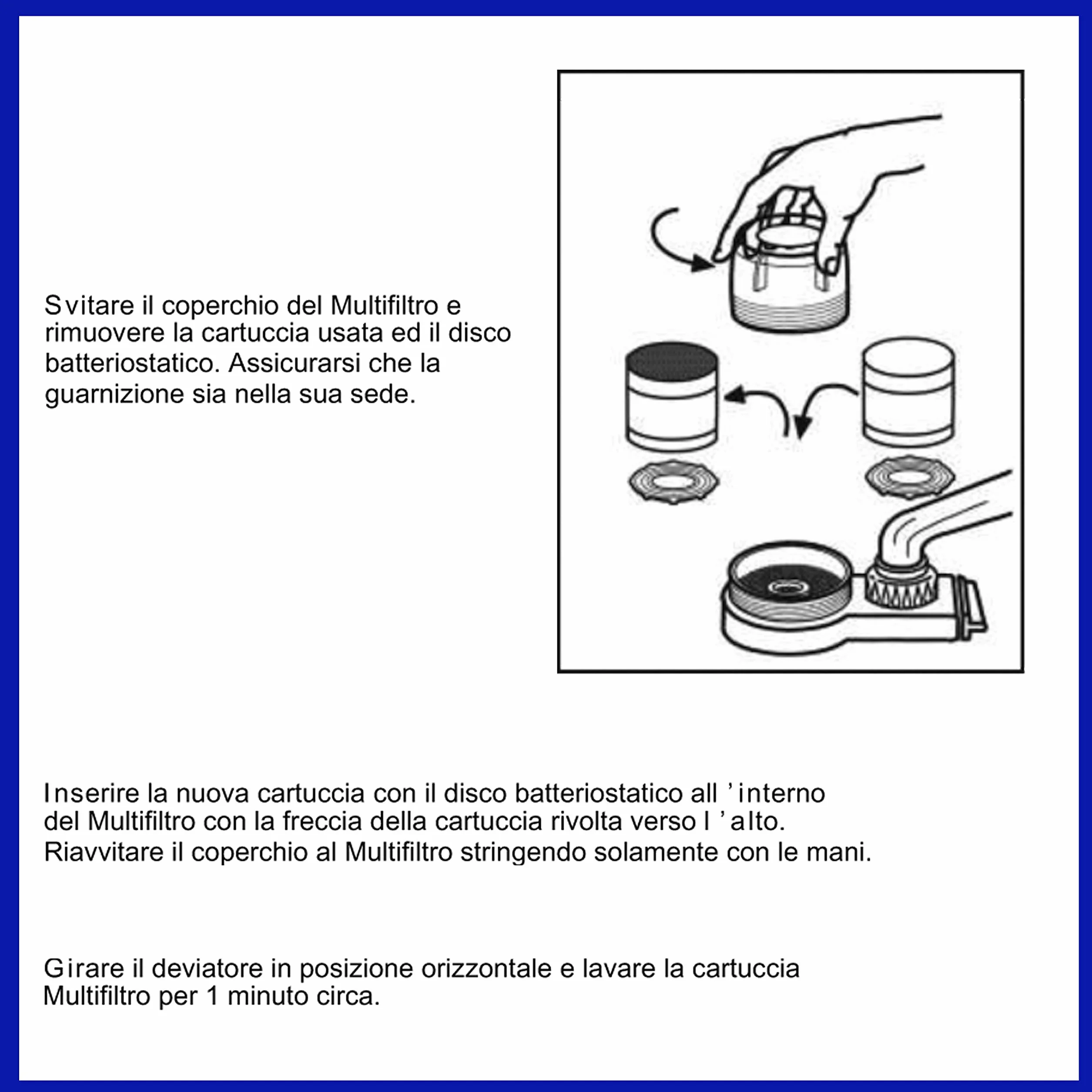 AQUASAN Cartucce Filtro Ricambio Aquacompact Aquagaia Filtro Rubinetto Filtraggio Acqua Depuratore Microfiltrazione Acqua Potabile Sistema Filtrante Multi Stadio