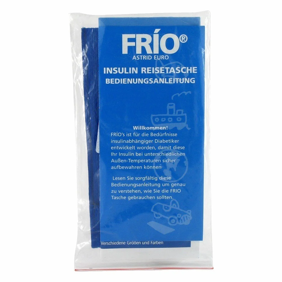 FRIO BLU | Borsa raffreddamento per insulina | 6½ x 18 cm | si adatta a 1 penne per insulina standard