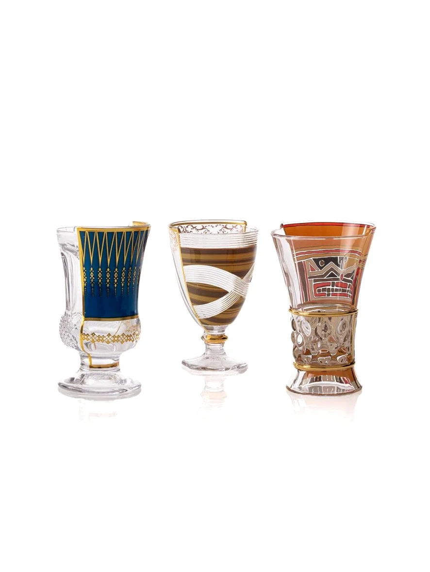 SELETTI Hybrid Bicchieri Pannotia Set di 3