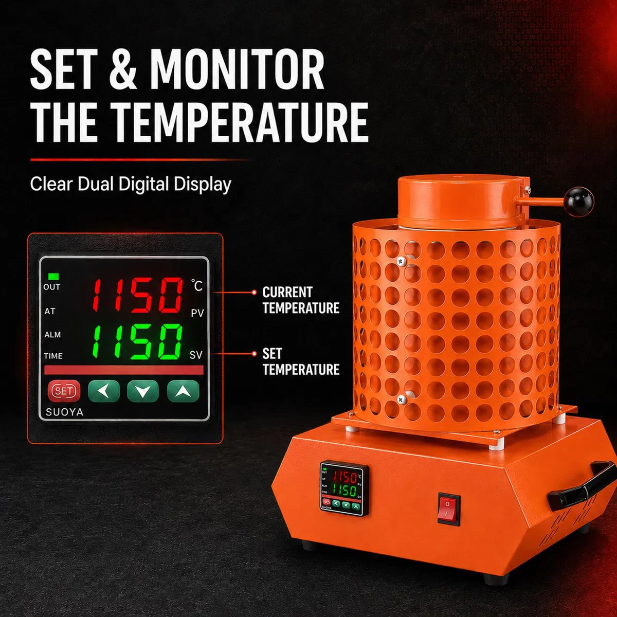 Fonditore Digitale 1500 W per Oro 1kg