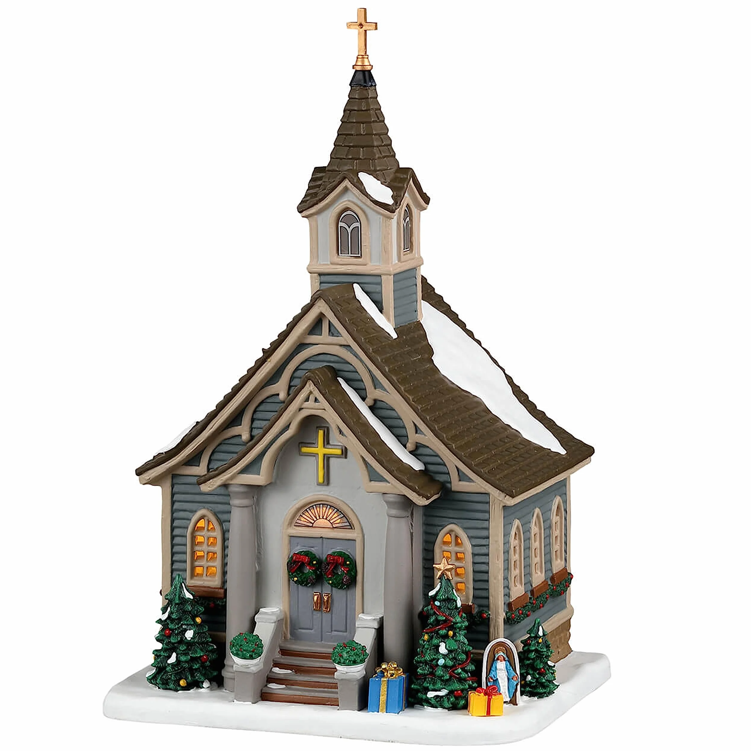 Lemax 35066 Caddington Village Lighted Building Small Town Church