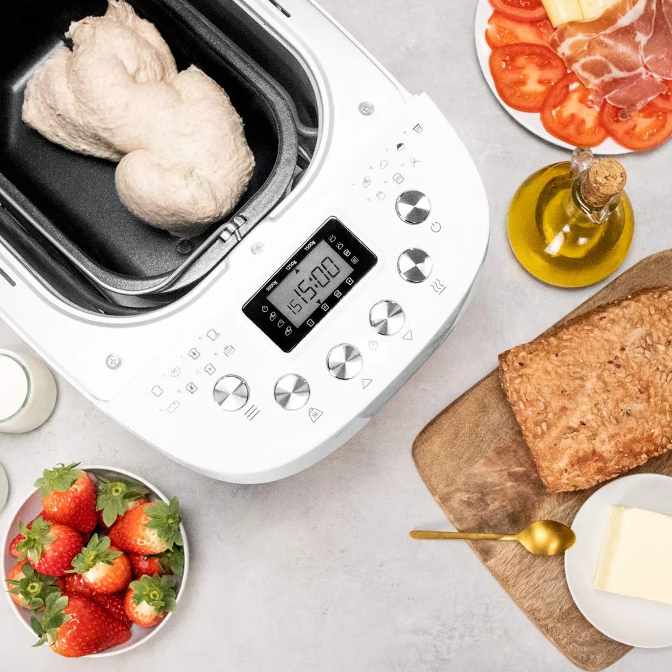 Cecotec Macchina per il Pane Programmi Automatici Bread&Co 1500 Perfectcook. 850 W, 1,5Kg, 15 programmi, 2 resistori, Programmabile 15ore, lavabile lavastoviglie, 3 Livelli di Tostatura, Display LCD