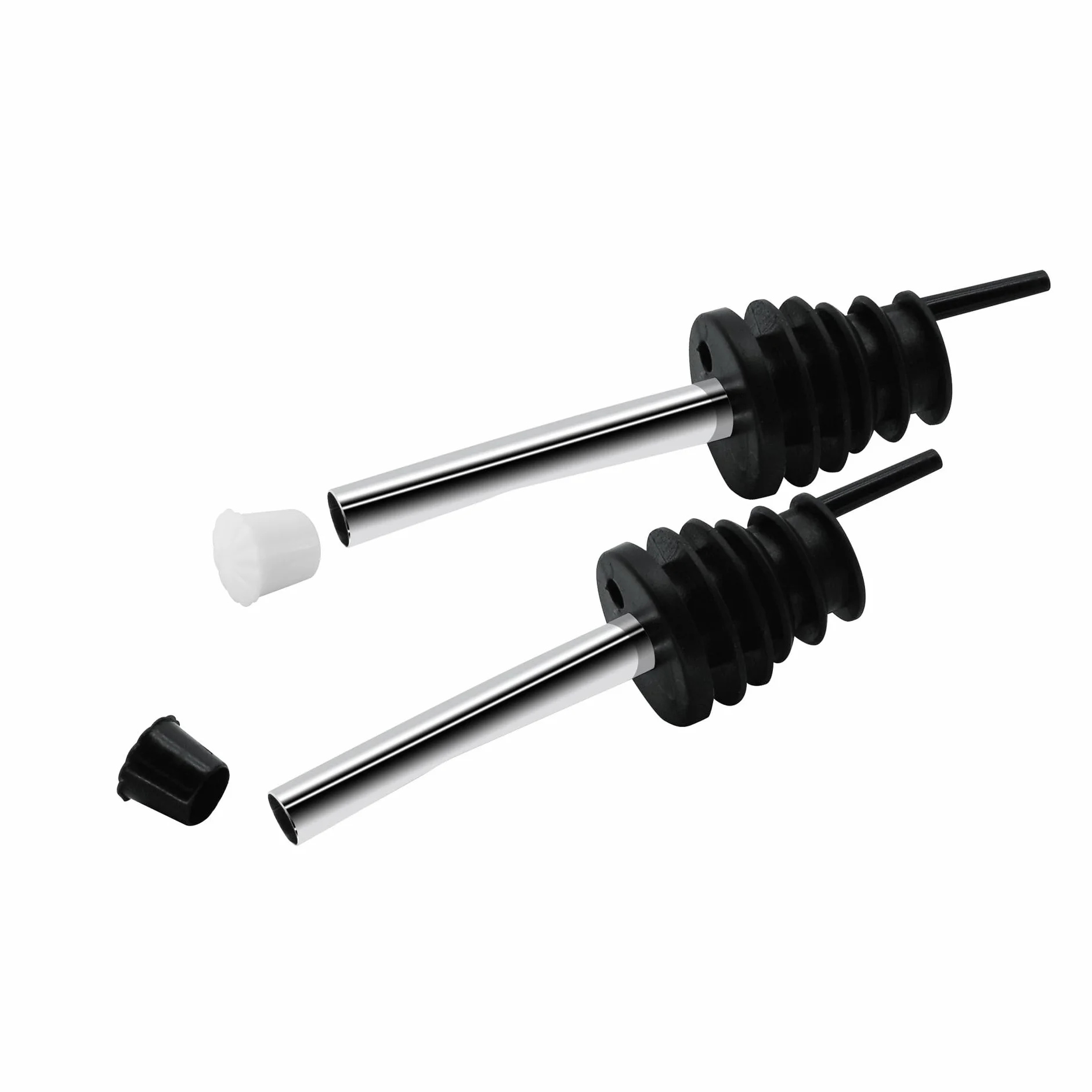 Fackelmann Tappi Versatori Antigoccia 2 Pezzi Acciaio Inox Argento