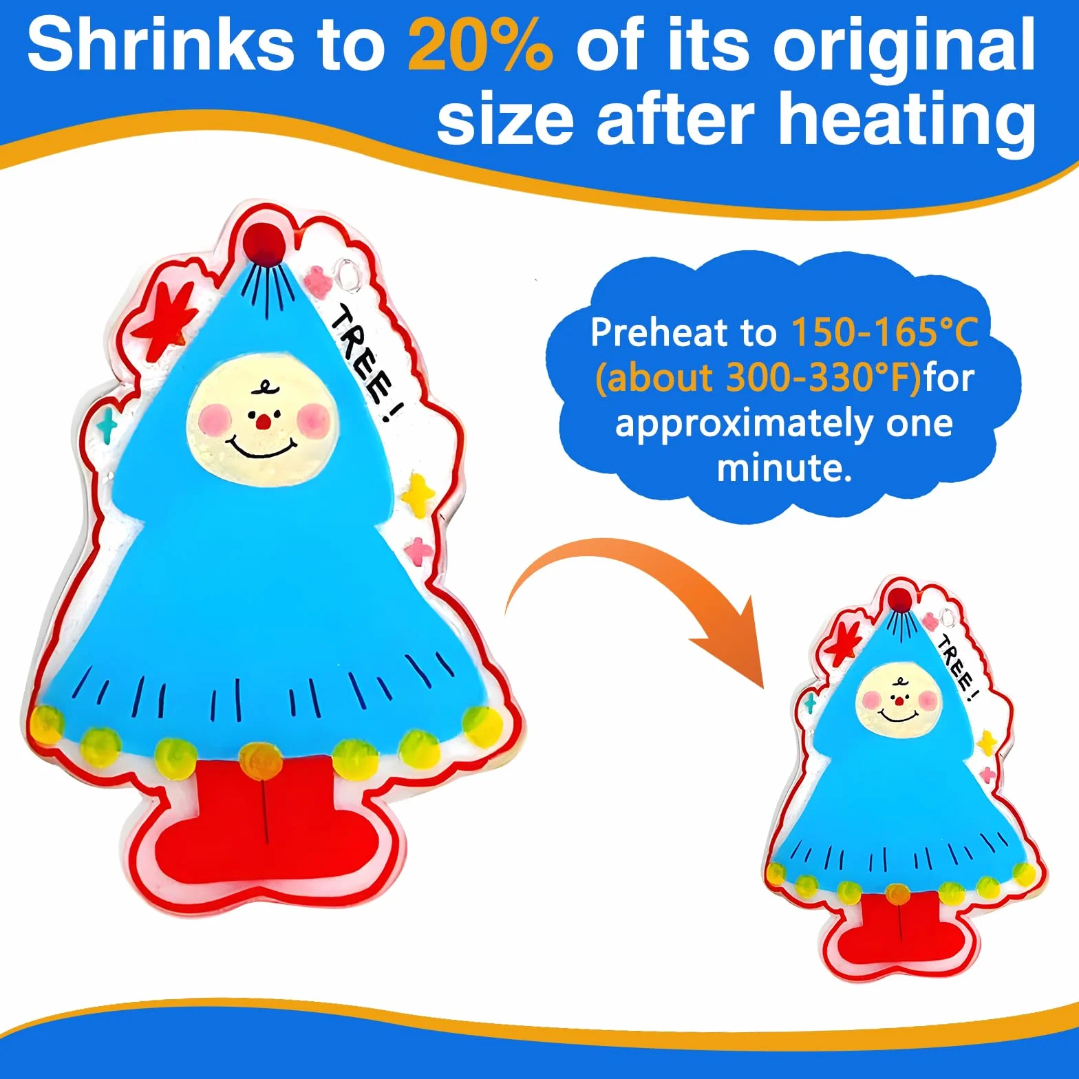 Pezzi Fogli in Plastica Termoretraibile Stampabile A4 Magica Shrink Plastic Kit per Fai-da-Te Artigianato