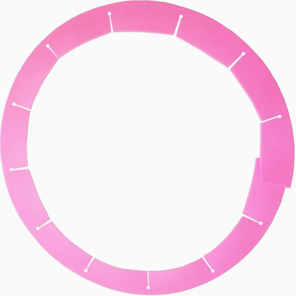 Protezioni regolabili per croste di torte, anello di copertura in silicone per torte da 20-29 cm, copertura protettiva per bordi (rosa, 1 pezzo)