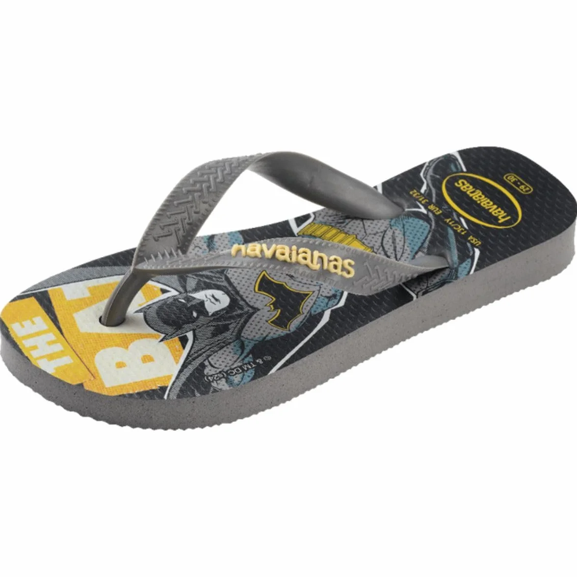 Havaianas Kids Top Herois DC Bambini e ragazzi FlipFlop Steel Grey 29 EU