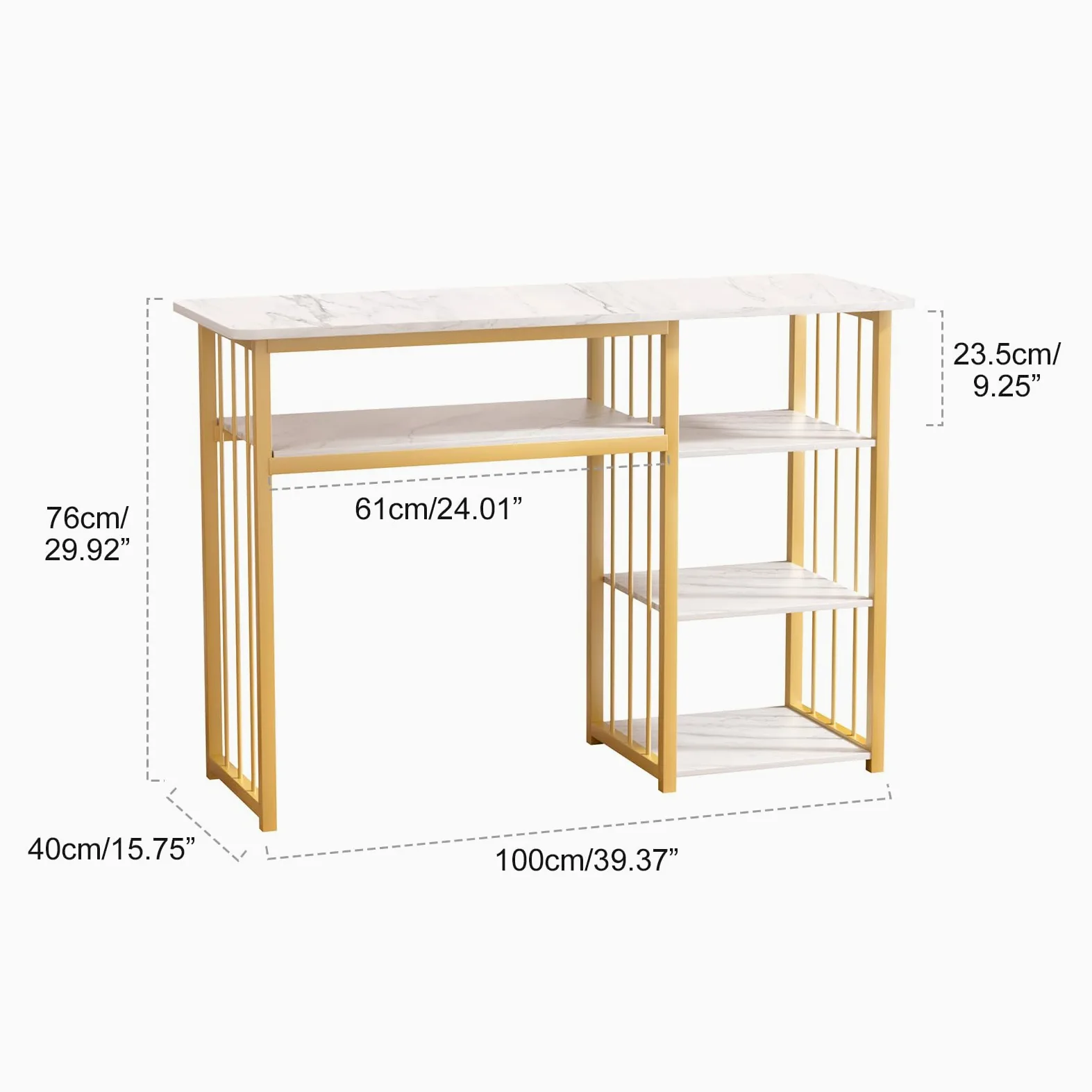 Tavolo portatile per manicure e manicure per salone di bellezza, 100 x 40 x 76 cm, ideale per tecnici delle unghie e postazioni di lavoro di bellezza