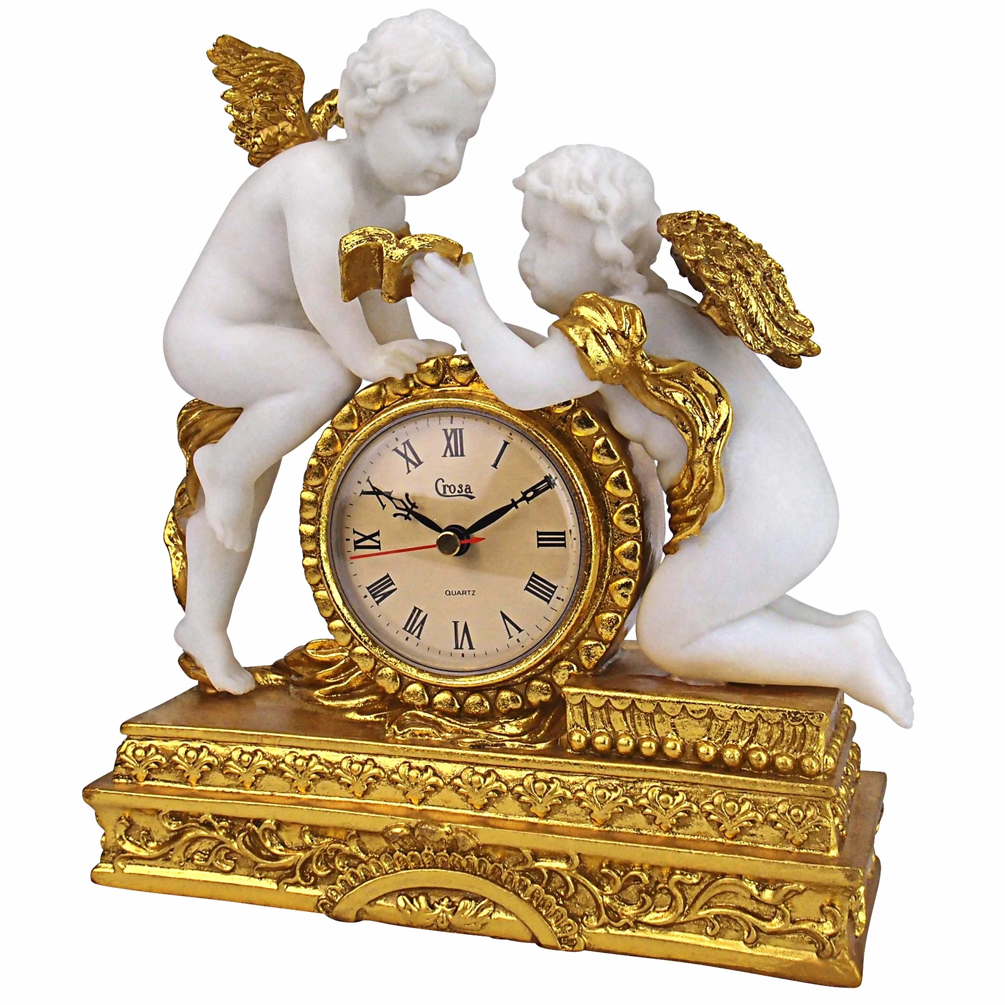 Design Toscano KY72570 Orologio Cherubini di Château Carbonne, Avorio