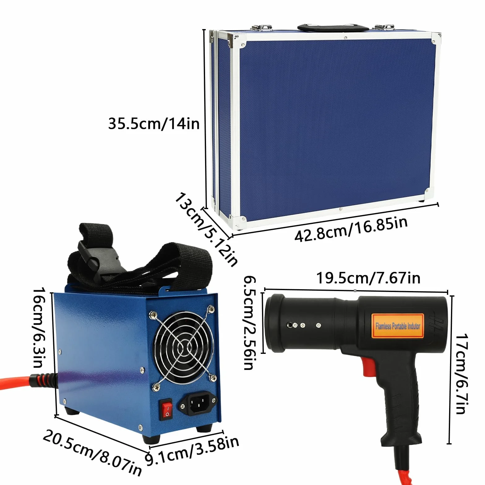 Riscaldatore a induzione magnetico 1500 W 1000 ℃ 4 bobine