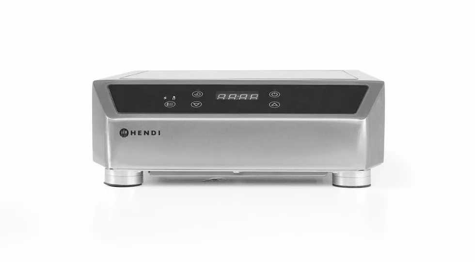 HENDI Piano cottura a induzione da appoggio professionale, controllo touch, 60-240°C, 230V, 3500W, 342x431x(H)116mm, acciaio inox