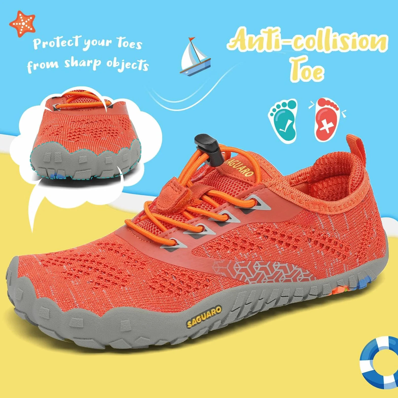 Saguaro Scarpe da Trail Bambini Ragazze Sportive Traspiranti Antiscivolo