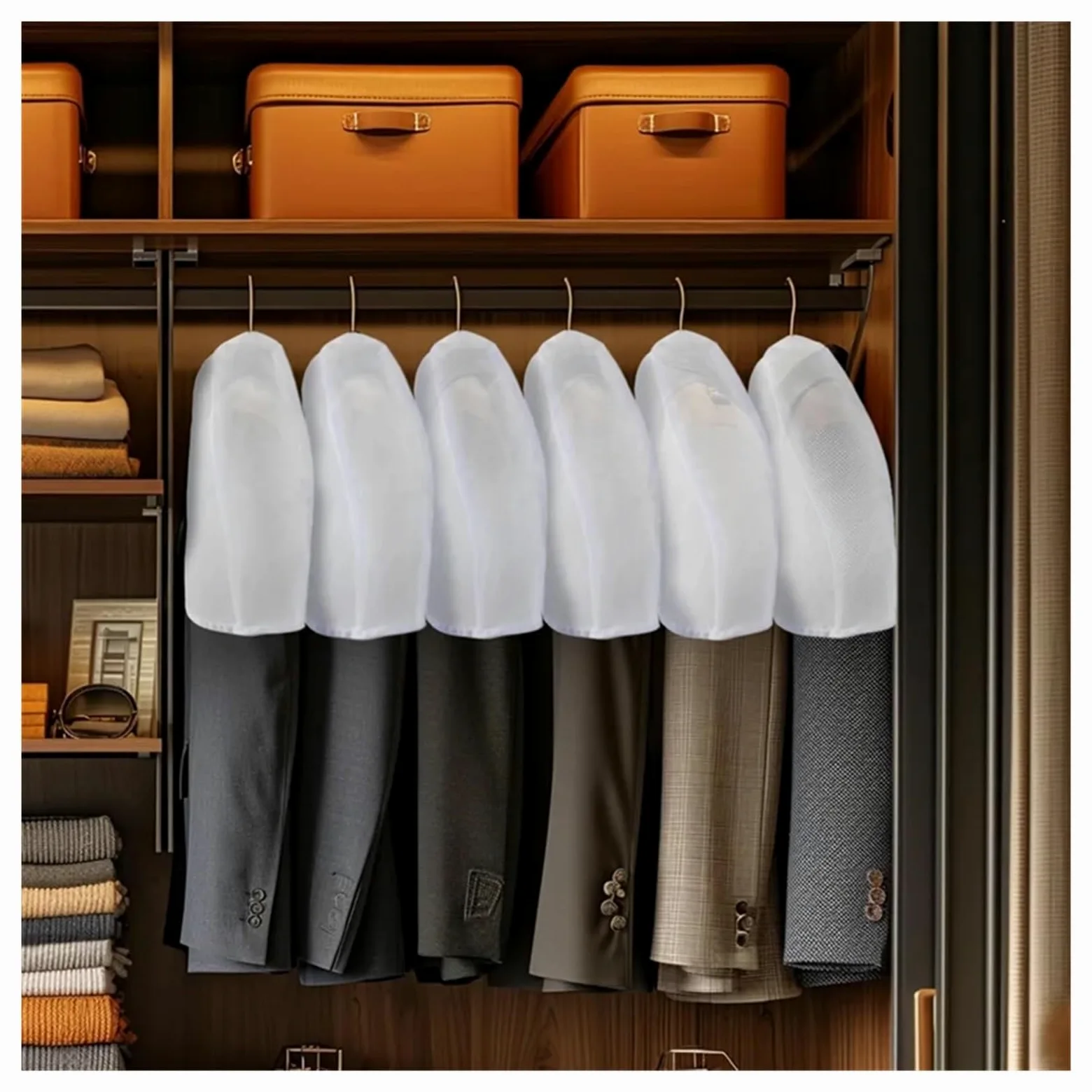 custodie per abiti Garment Covers 24PCS For Hanging Clothes, Dust For, Shoulder For