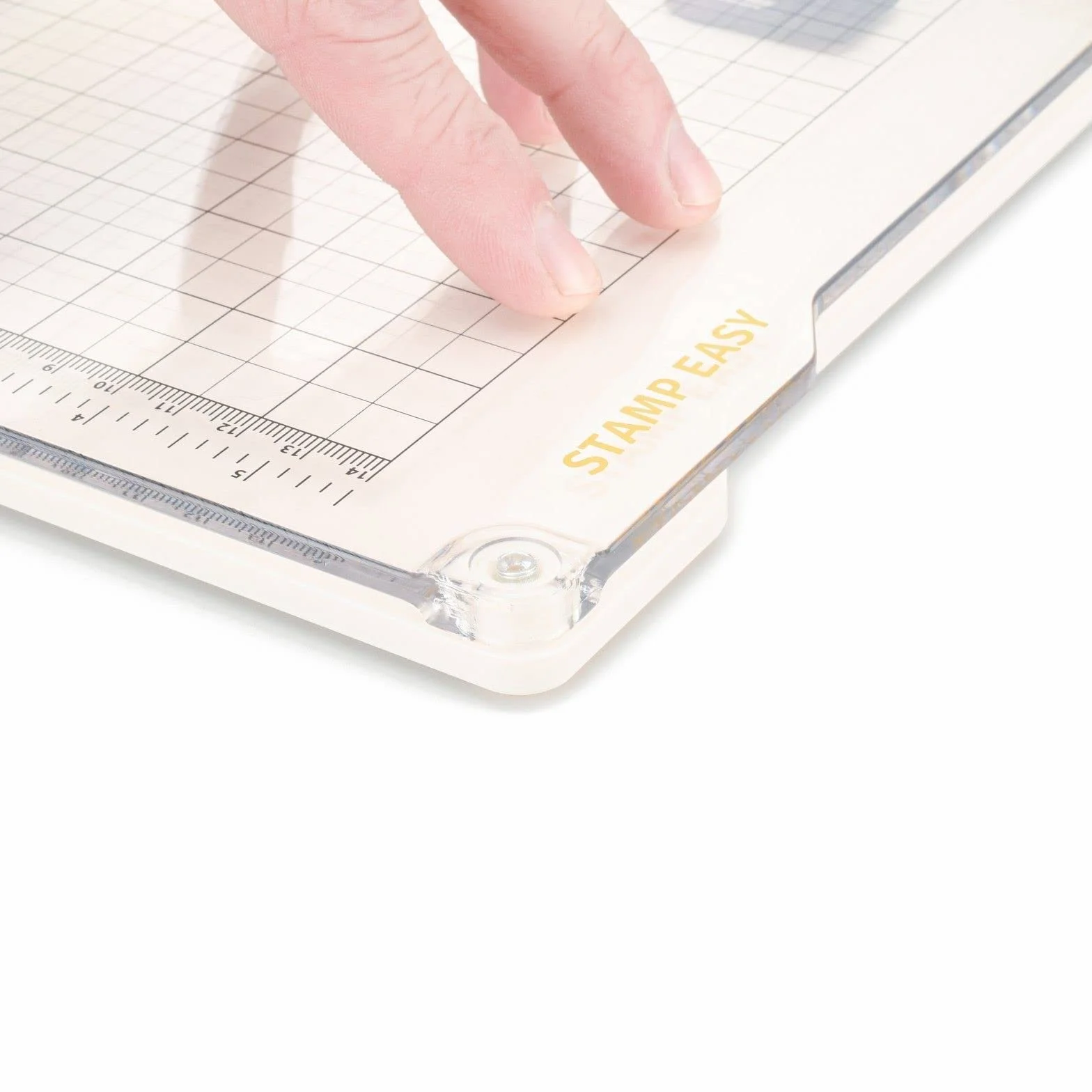 Vaessen Creative 2137-033 Piattaforma per Stampo, Bianco/Trasparente, 23.5x20.5x1.8 cm