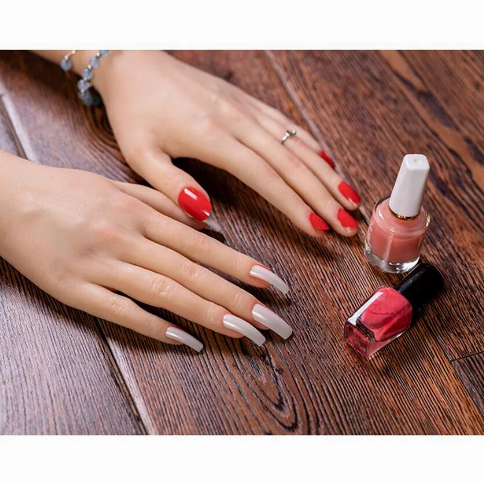 Manichino flessibile in silicone per nail art, per esporre anelli, bracciali e guanti, design realistico in morbido silicone, ideale per artisti e stilisti