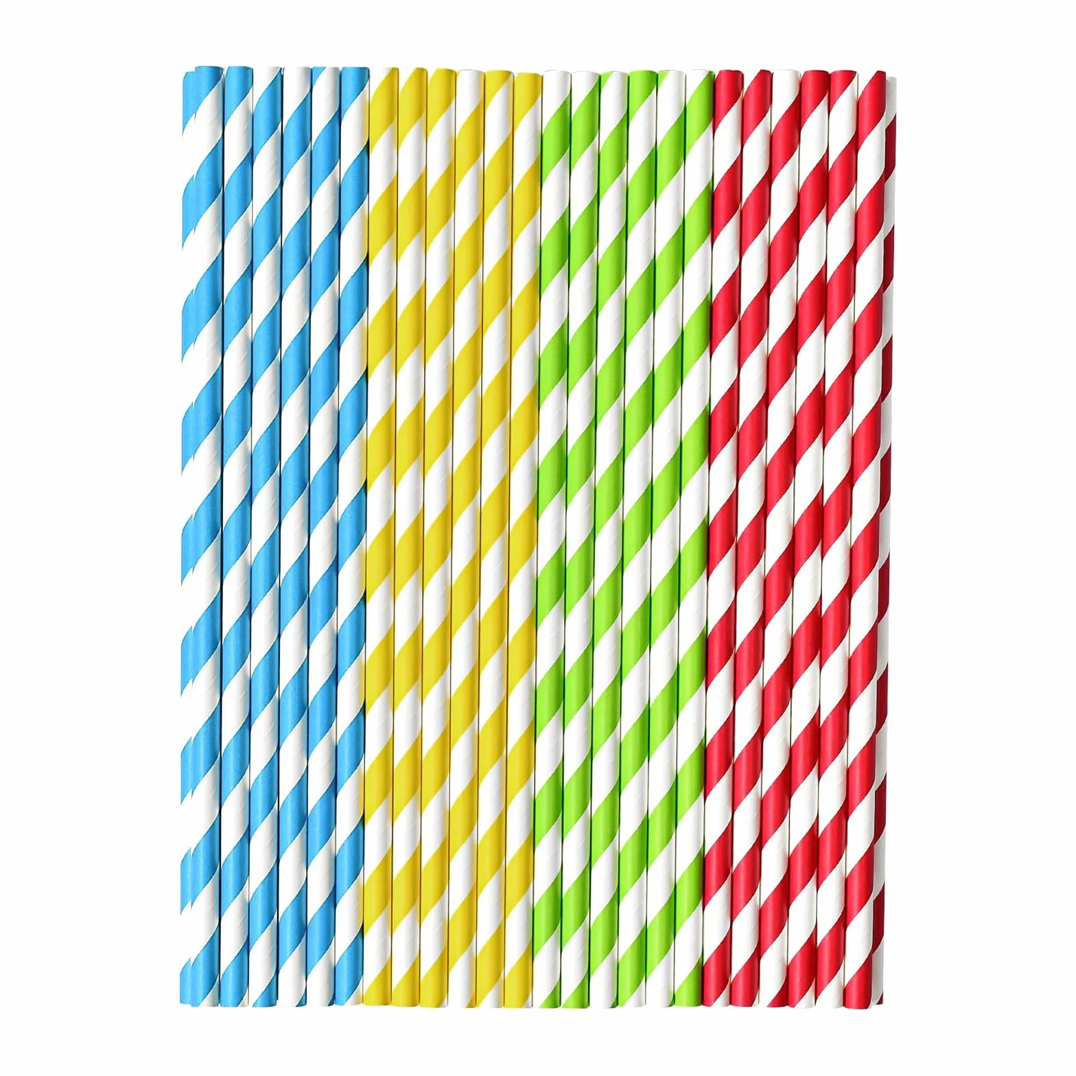 Cannucce di Carta, 400 Pezzi Cannucce Colorate di Carta, Cannucce Monouso, per Succhi, Cocktail, Caffè, Matrimoni, Feste di Natale, 4 Colori