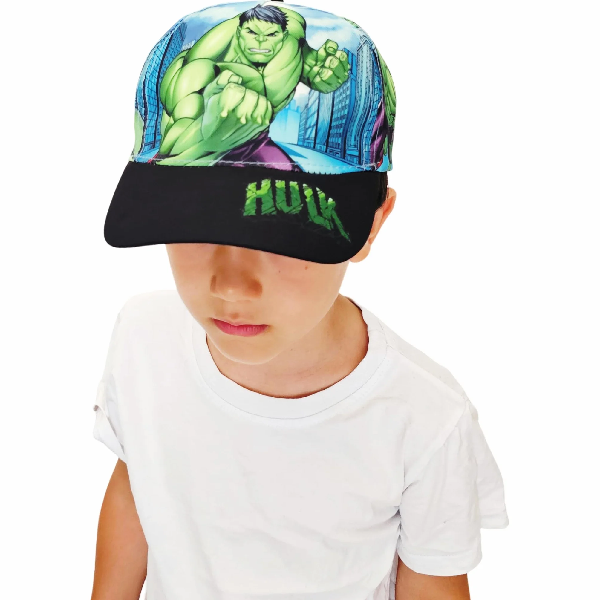 Avengers Hulk Cappello con Visiera da Ragazzo Bambino Berretto da Baseball Regolabile