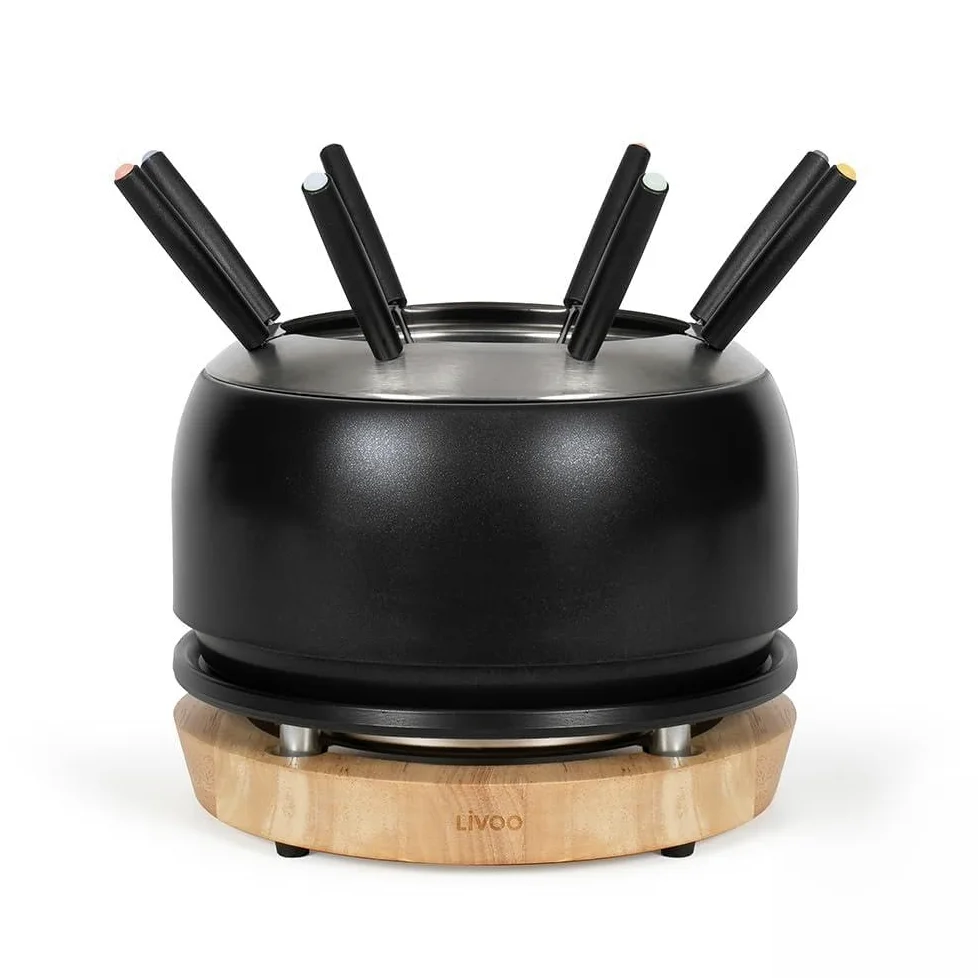 Livoo - Apparecchio per fonduta XXL DOC339-2,5L - 1200W, senza PFAS, 8 persone