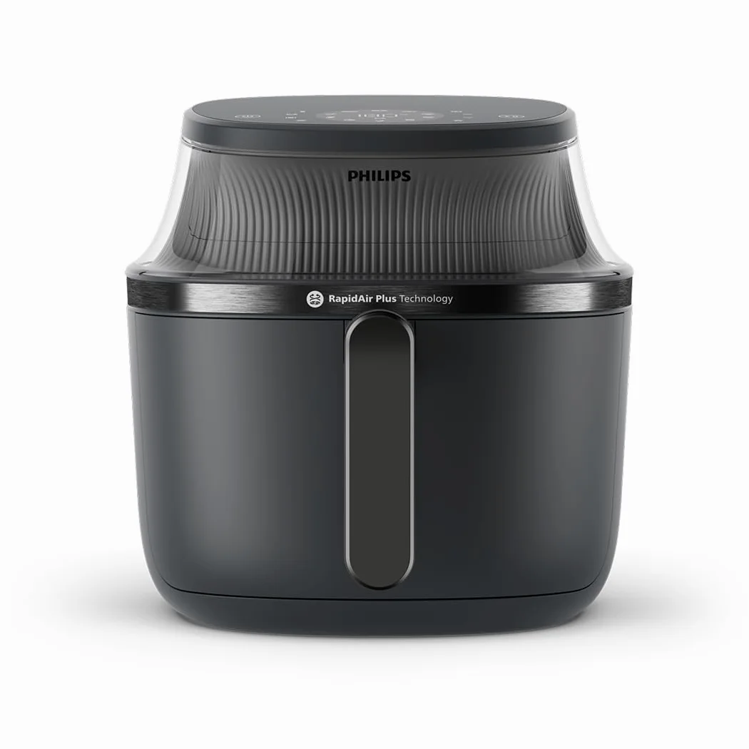 Philips Airfryer Serie 3000: Friggitrice ad aria da 6,2L con finestrella, Tec. RapidAir Plus, 16 modalità di cottura, 90% grassi in meno, facile da pulire, touchscreen, risparmio energetico (NA330/00)