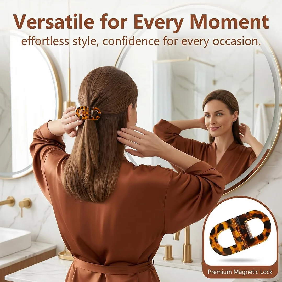 Clip per capelli magnetiche a forte tenuta, pinze professionali per salone