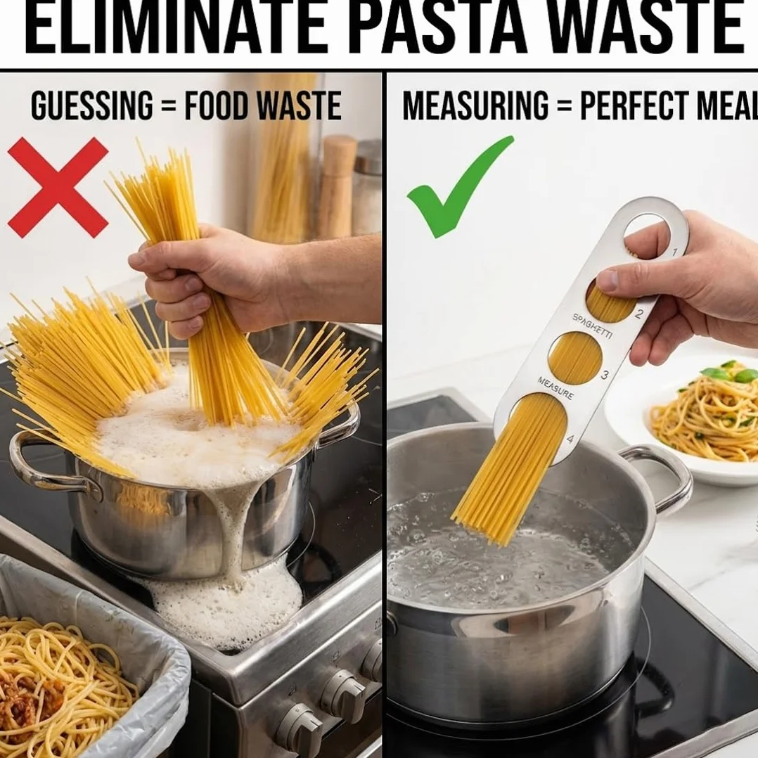 Misuratore di spaghetti in acciaio inox a 4 fori, 2 Pezzi, Dosaspaghetti, Gadget per il Controllo Delle Porzioni di Pasta, Utensili da Cucina, Forniture di Cottura, Accessori Fai-da-Te-Pasta