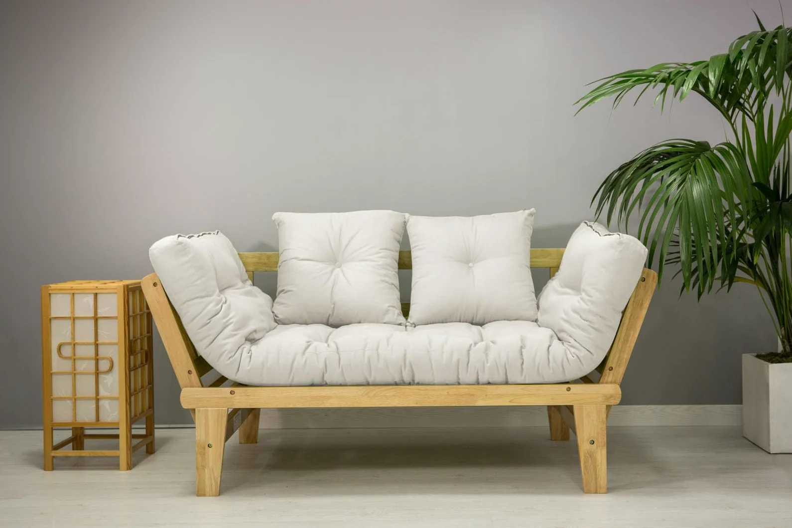Divano-letto Sésamo, Naturale, greggio Futon, 200x82x32 cm
