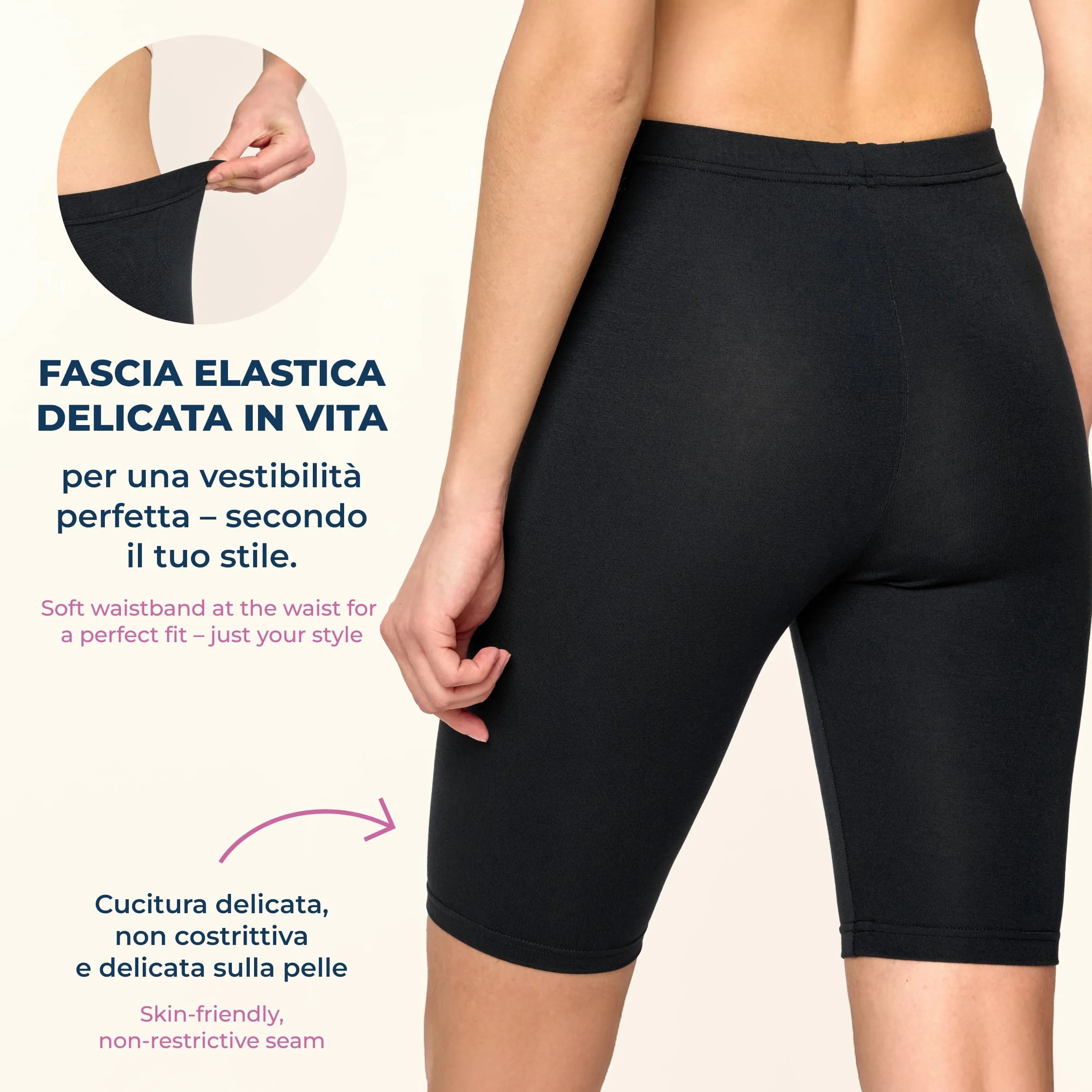 Merry Style Leggings Corti Pantaloncini Donna MS10-145