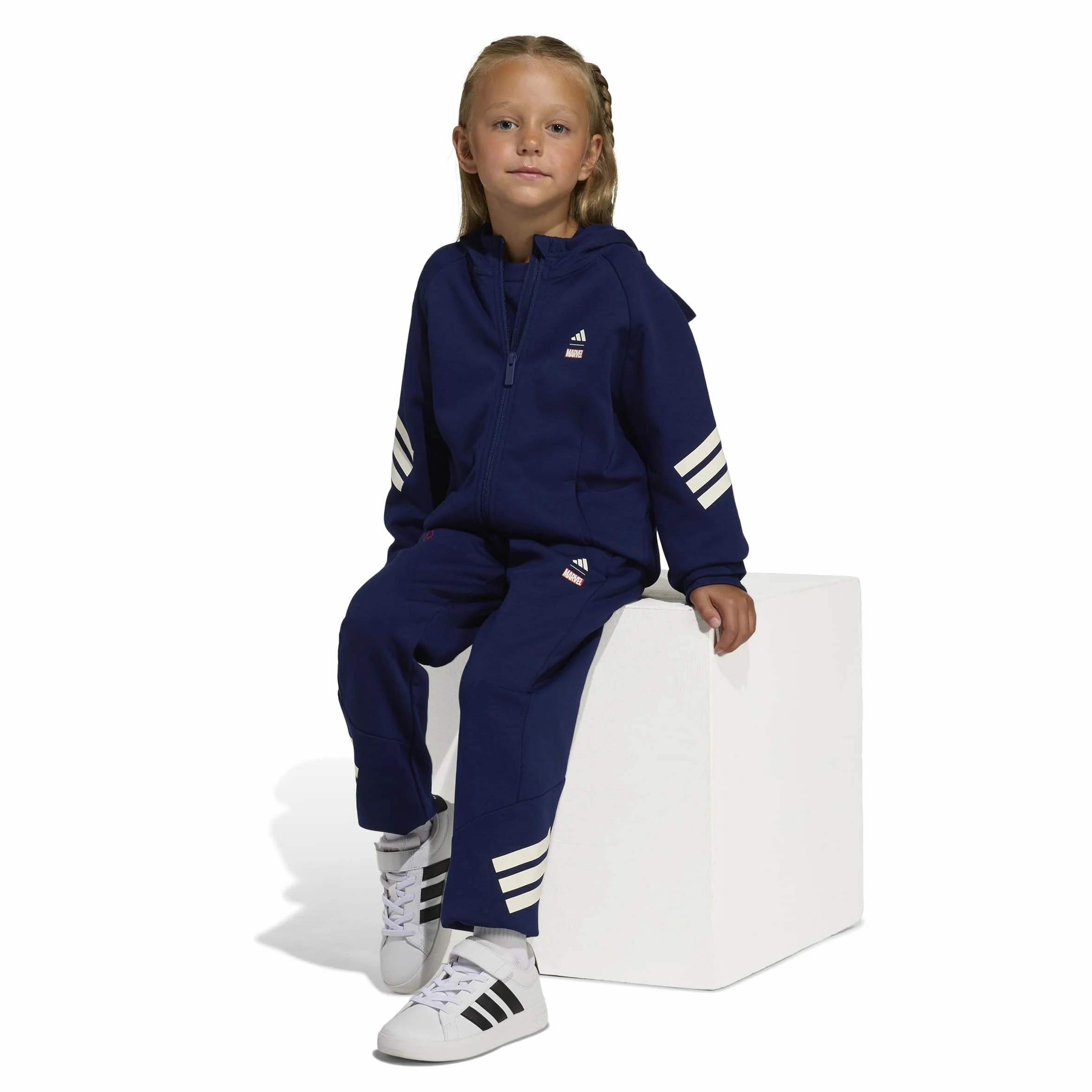 adidas Marvel Spider-Man Track Top Felpa con Cappuccio Unisex - Bambini e Ragazzi