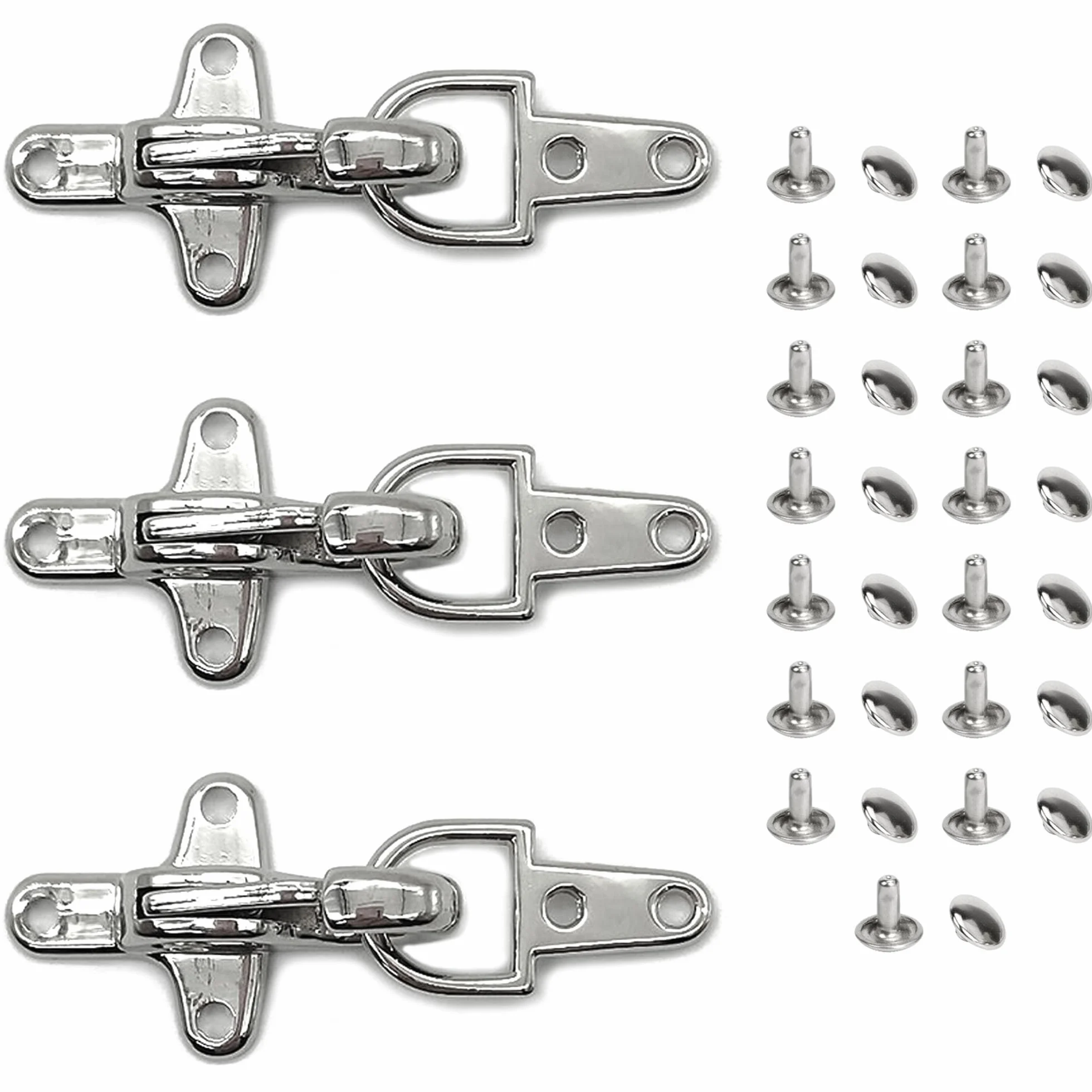 Niuhong 3 Pcs Fibbia Connettore Moto Pelle Gilet Biker Vest Chiusura Clip Supporto Per Clip In Pelle Abbigliamento Blusa Giacca Fai Da Te Accessori Per Cucire Ganci