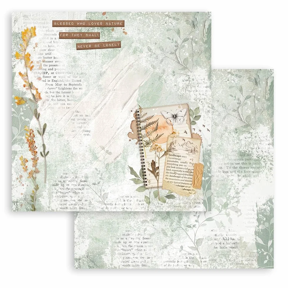 Stamperia Scrapbook Paper Pad 20,3 x 20,3 cm Secret Diary Acid Free Double Sided