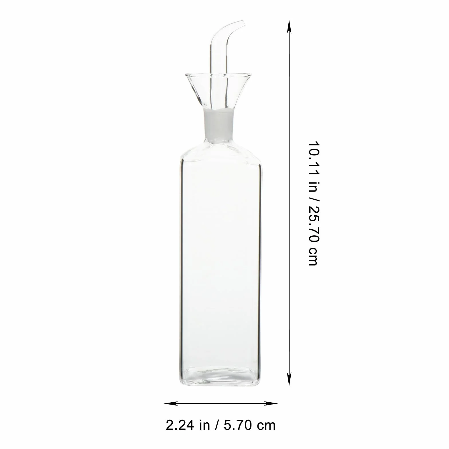 SHINEOFI Distributore Olio e Aceto Vetro Borosilicato Satinato 1 Litro Beccuccio Dosatore